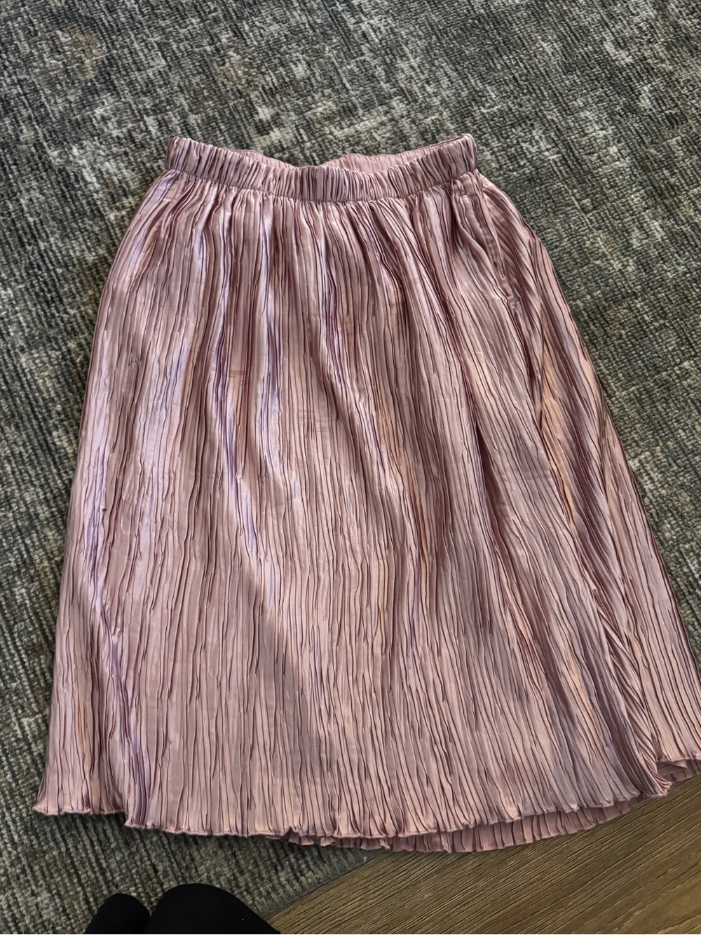 Abercrombie kids 13/14 Pleated Midi Skirt in Light Pink